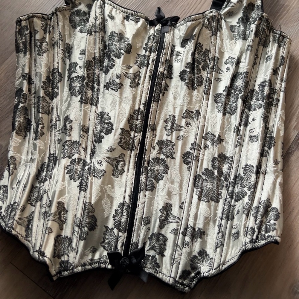 Vintage Valentino Floral Lace Corset